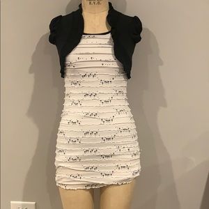 White Dress With Sequins